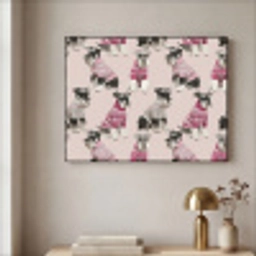 Honden - Truien - Rood Textielframe zwart klein 947 -sfeer2