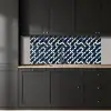 Abstract - Patroon - Blauw keuken achterwand 2 middel 871 -sfeer1