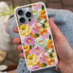 Lelies - Aquarel - Pastel Hoesje iPhone 16 Pro Max met koord klein 804 -sfeer3