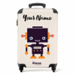 Paarse pixel NBS - Handbagage koffer - Kinderen Unisex middel -productfoto_recht