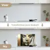 Ogen - Gezicht - Goud - Strepen keuken achterwand spatscherm klein -voor_na_NL