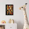 Figuren - Abstract - Symbolen fotolijst zwart zonder passe partout klein -usfeer4_kinderkamer