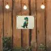 Stekels - Dino - Blauw - Gespierd tuinposter los doek klein -sfeer1