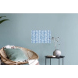 Patroon - Streep - Blauw Muursticker klein 286 -plant