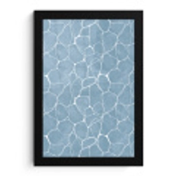 Organisch - Patroon - Blauw fotolijst zwart zonder passe partout klein 224 -3d