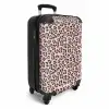 Dierlijke vlekken op lichtroze NBS - Handbagage koffer - Kinderen Unisex middel -productfoto_3d