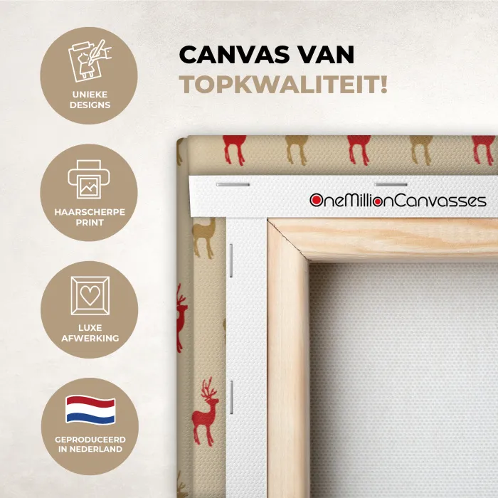 Patroon - Herten - Beige canvas 2cm xxl 828 -sfeer2