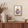 Gitaar - Graffiti - Muziek - Wit Light Box met kabel (Tafellamp) klein -sfeer2