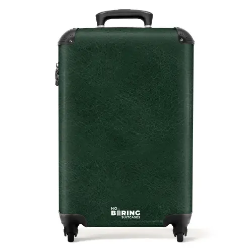 Lederen look mos groen NBS - Handbagage koffer - Volwassenen Unisex middel -productfoto_recht
