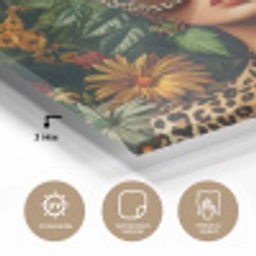 Vrouw - Panterprint - Jungle - Natuur - Luxe plexiglas 5mm klein -wsfeer2_DE