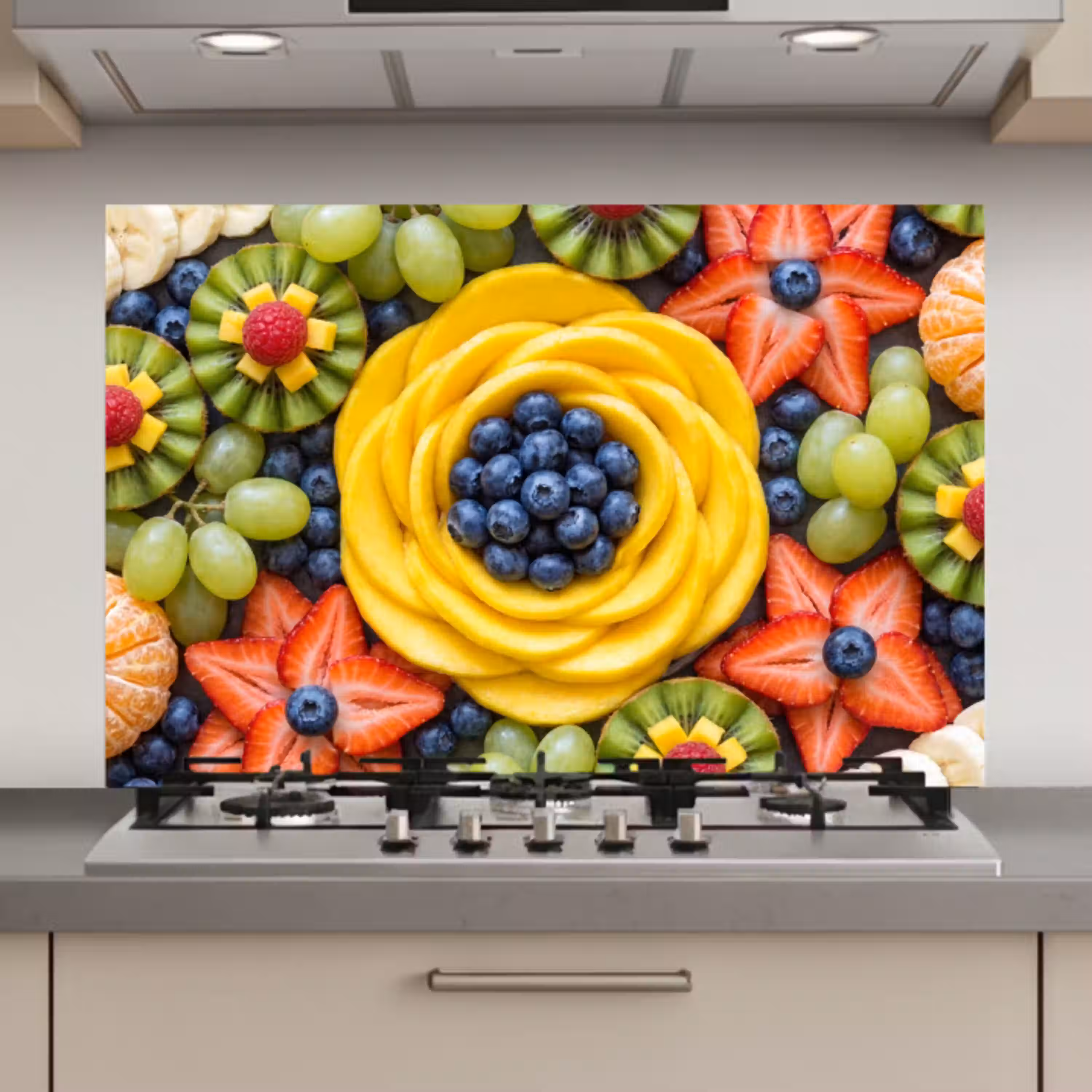 Fruit - Arrangement - Gezond - Kleurrijk - Eten keuken achterwand spatscherm klein -3d_website