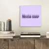 Mucho amor - Paars - Gelaagde letters aluminium wit klein -sfeer1