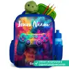 Game - Controller - Kleurrijk - Explosie Kinderrugzak - Blauw middel -inhoud_NL