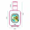Schildpad bij een tropisch strand Kinderkoffer - Roze klein -productfoto_formaten
