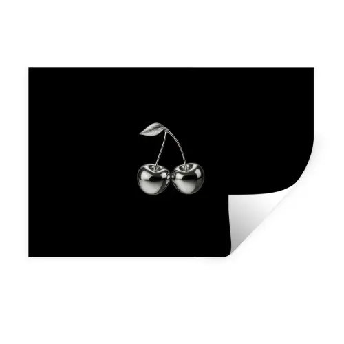 Kers - Luxueus - Metallic Muursticker klein -3d