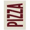 Pizza - Vintage - Decoratie - Japandi poster papier klein -3d