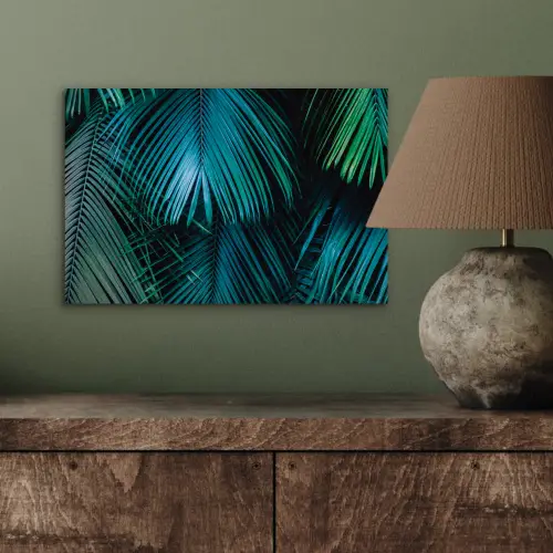 Bladeren - Tropisch - Jungle -  Natuur aluminium wit klein -sfeer2