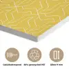 Wit - Geel - Patroon - Geometrisch PET vilt klein 837 -closeup_NL