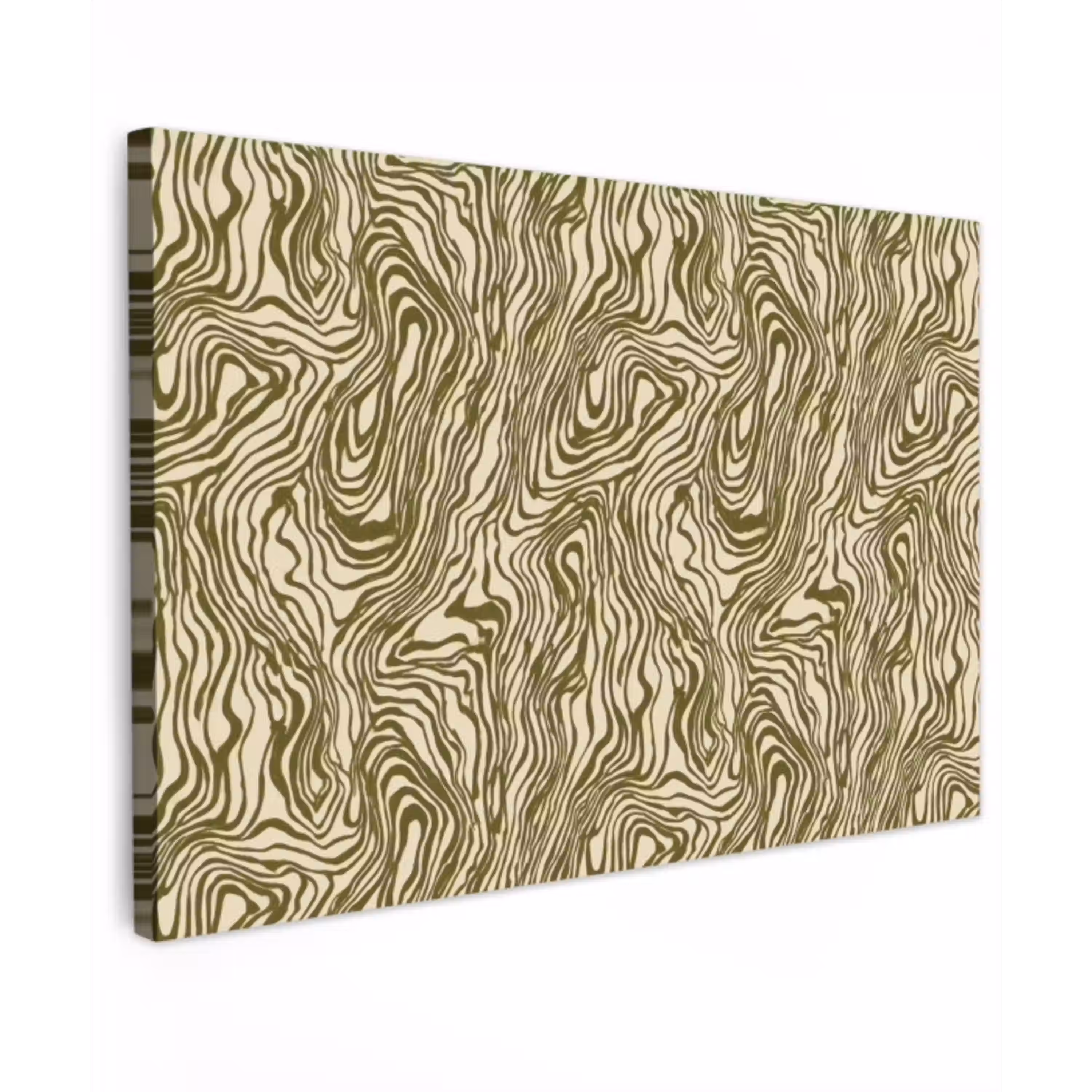 Abstract - Marmer - Groen Tuinposter op houten frame 2 cm dik klein 845 -3d