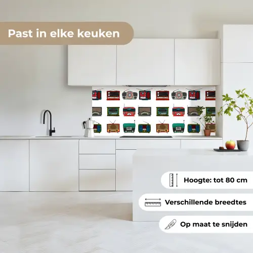 Retro - Radio - Design keuken achterwand 2 middel 871 -sfeer4_NL