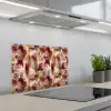 Penseelstrepen - Herfstsymfonie - Bordeauxrood keuken achterwand spatscherm klein 900 -3d_schuin