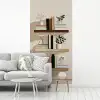 Plankjes - Boeken - Vaasjes - Planten fotobehang vinyl groot -woonkamer