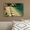 Strandbedden - Zee - Stenen - Baai canvas 2cm klein -sfeer3