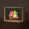 Paprika - Peer - Citroen - Graffiti - Verf - Abstract Light Box met kabel (Tafellamp) klein -z3d_website