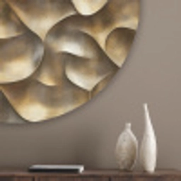 Abstract - Antiek - Goud Akoestische PET Vilt - Rond klein 838 -sfeer5_closeup