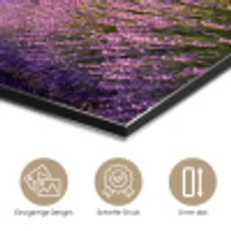 Lavendel - Landschap - Sereen - Paars aluminium wit klein -closeup_DE