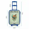 Dier - Dino - Natuur Kinderkoffer - Blauw klein -productfoto_formaten