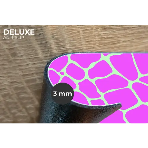 Mintgroen - Roze - Vlekken - Patroon Placemat vinyl groot 368 -closeup