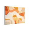 Oranje - Abstract - Kunst aluminium wit klein -3d