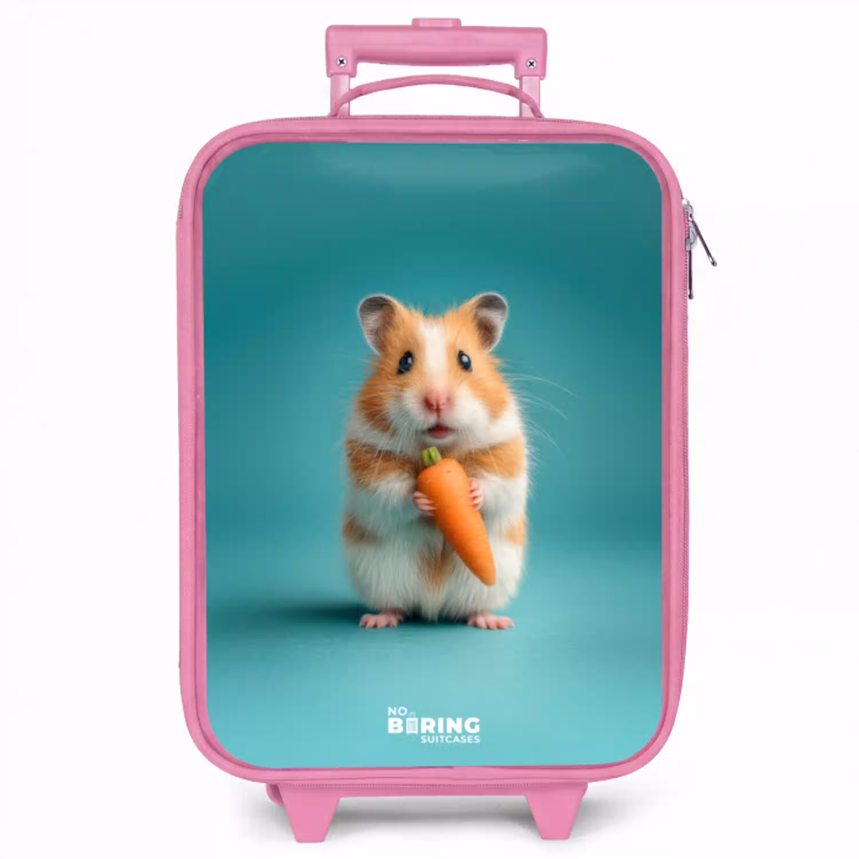 Hamster - Wortel - Dier Kinderkoffer - Roze klein -zzz_website3d