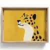 Cheetah - Illustratie - Geel Dienblad Rechthoek middel -z3d_shopping