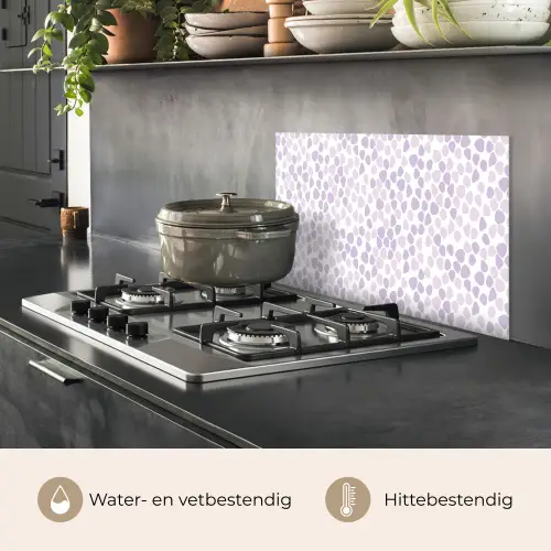 Paars - Vormen - Patroon keuken achterwand spatscherm klein 900 -usp_NL