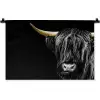 Schotse hooglander - Goud - Vacht - Dieren - Koe Wandkleed katoen klein -zz3d