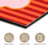 Ciao bella - Tekstwolk - Strepen - Oranje aluminium wit klein -closeup_FR