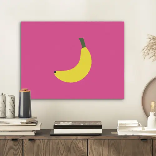 Banaan - Geel - Fruit PET vilt klein -sfeer1
