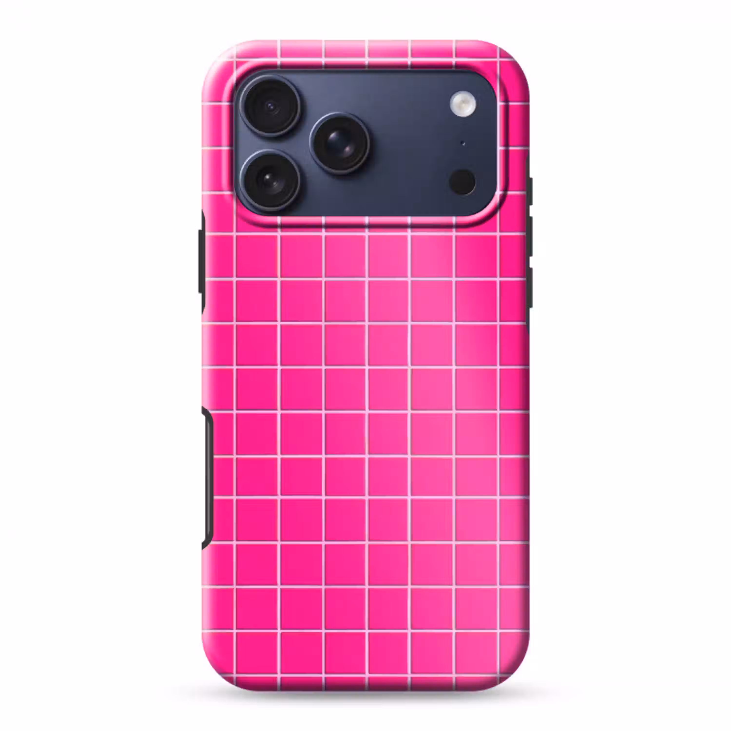 Tegels - Vierkant - Fuchsia Toughcase MagSafe Apple iPhone 17 Pro Max klein 1019 -3d