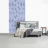 Blokken - Blauw - Paars - Patroon fotobehang vinyl groot 64 -slaapkamer