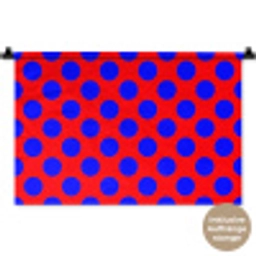 Dots - Klassiek - Rood Wandkleed katoen klein 269 -t3d_DE