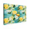 Citroen - Bloemen - Bruisend - Water Tuinposter op houten frame 2 cm dik klein 845 -3d