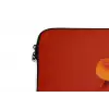 Oranje - Hoed - Vrouw laptophoes neopreen klein -detail