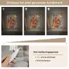 Basketbal - Verf - Kleuren - Rood Light Box met kabel (Tafellamp) klein -USP_dimbaarNL