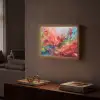 Olieverf - Kunst - Abstract - Kleurrijk Light Box met batterij (Wandlamp) middel -sfeer1