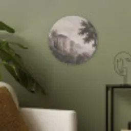 Zee - Villa - Beige Akoestische PET Vilt - Rond klein -sfeer2