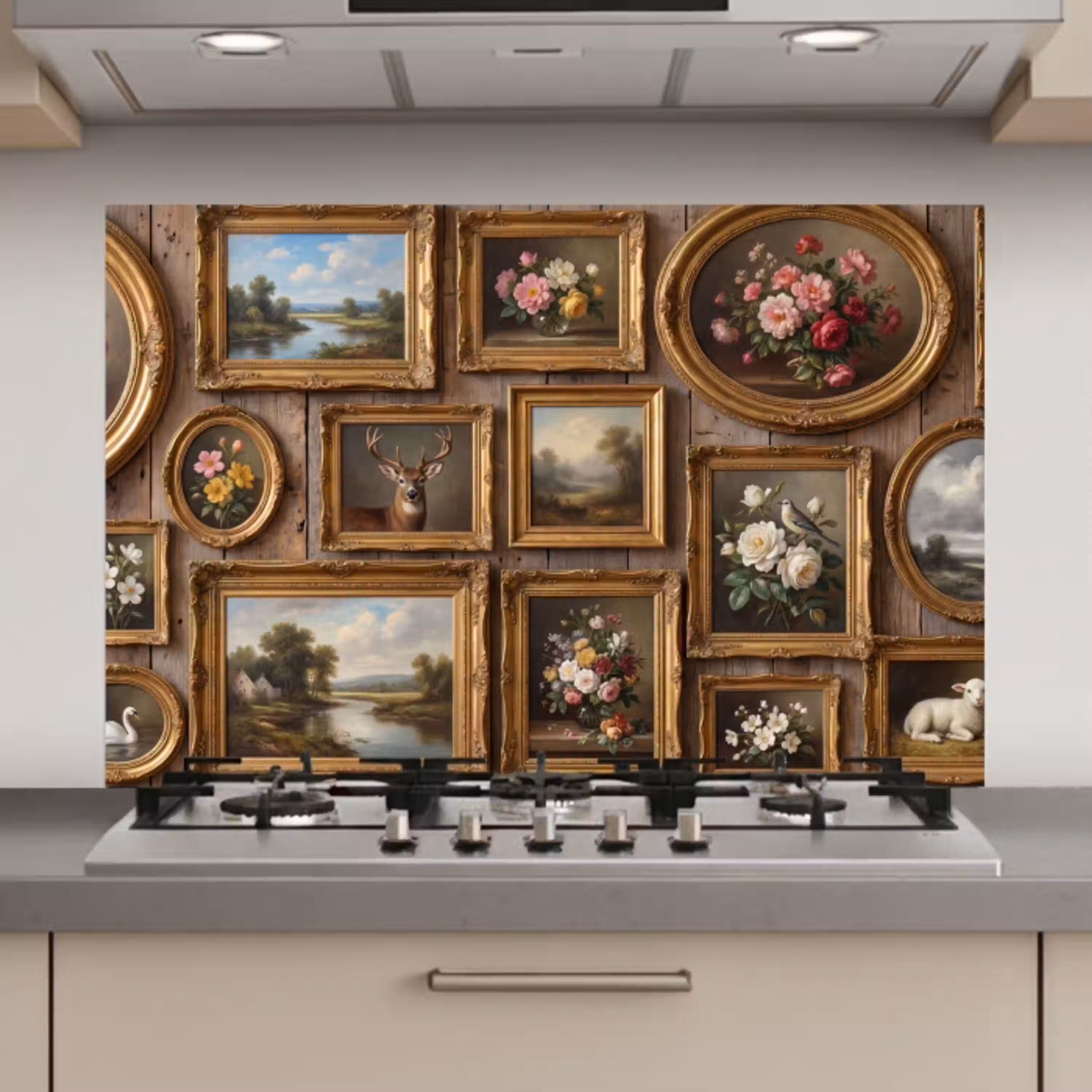 Bloemen - Rozen - Klassiek - Vaas - Kleurrijk keuken achterwand spatscherm klein -3d_website