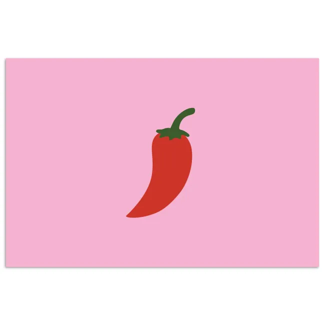 Poster - Peper - Rood - Illustratie