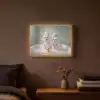 Hondjes - Badkuip - Badeendjes - Handdoeken Light Box met batterij (Wandlamp) middel -sfeer4